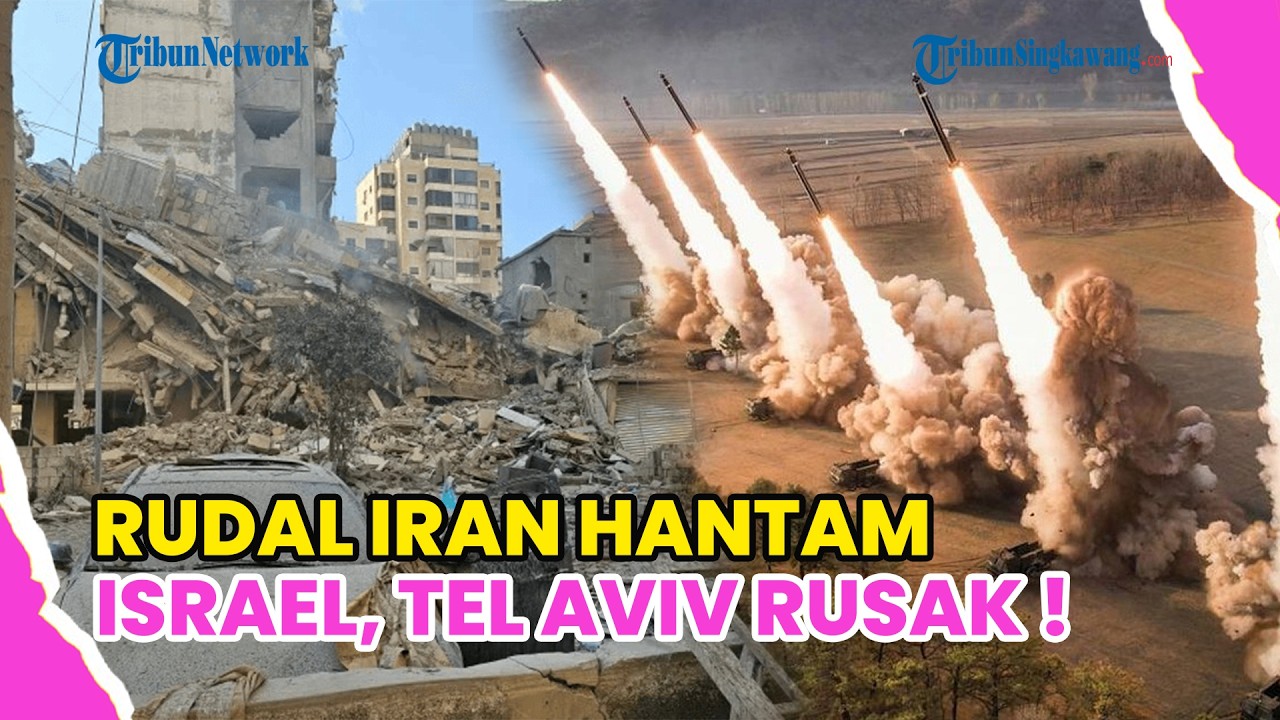 IRAN BALAS SERANGAN ! RUDAL HANTAM ISRAEL, TEL AVIV DAN RISHON LEZION RUSAK