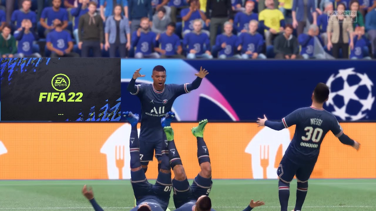 FIFA 22 Ps4 Pro Intro Full Match PSG vs Chelsea