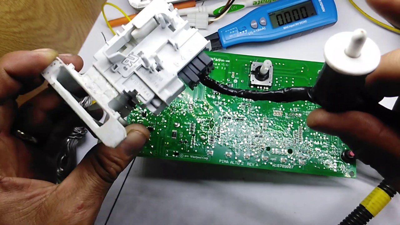 COMO REPARAR TARJETA WHIRLPOOL SEGURO DE PUERTA NO ACTIVA