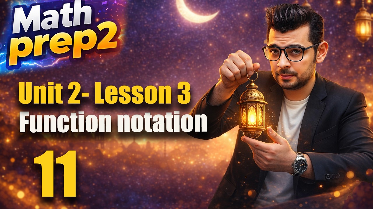 Prep 2 Math |  Unit 2 - Lesson 3| Function notation | #حل_المعاصر