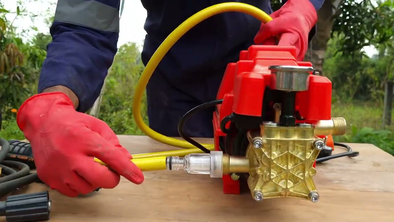 High pressure washer machine installation Explain by Jelesh Sambar 
