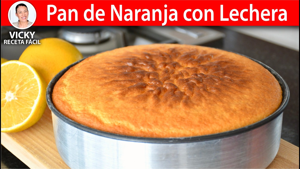 PAN DE NARANJA CON LECHERA | Vicky Receta Facil