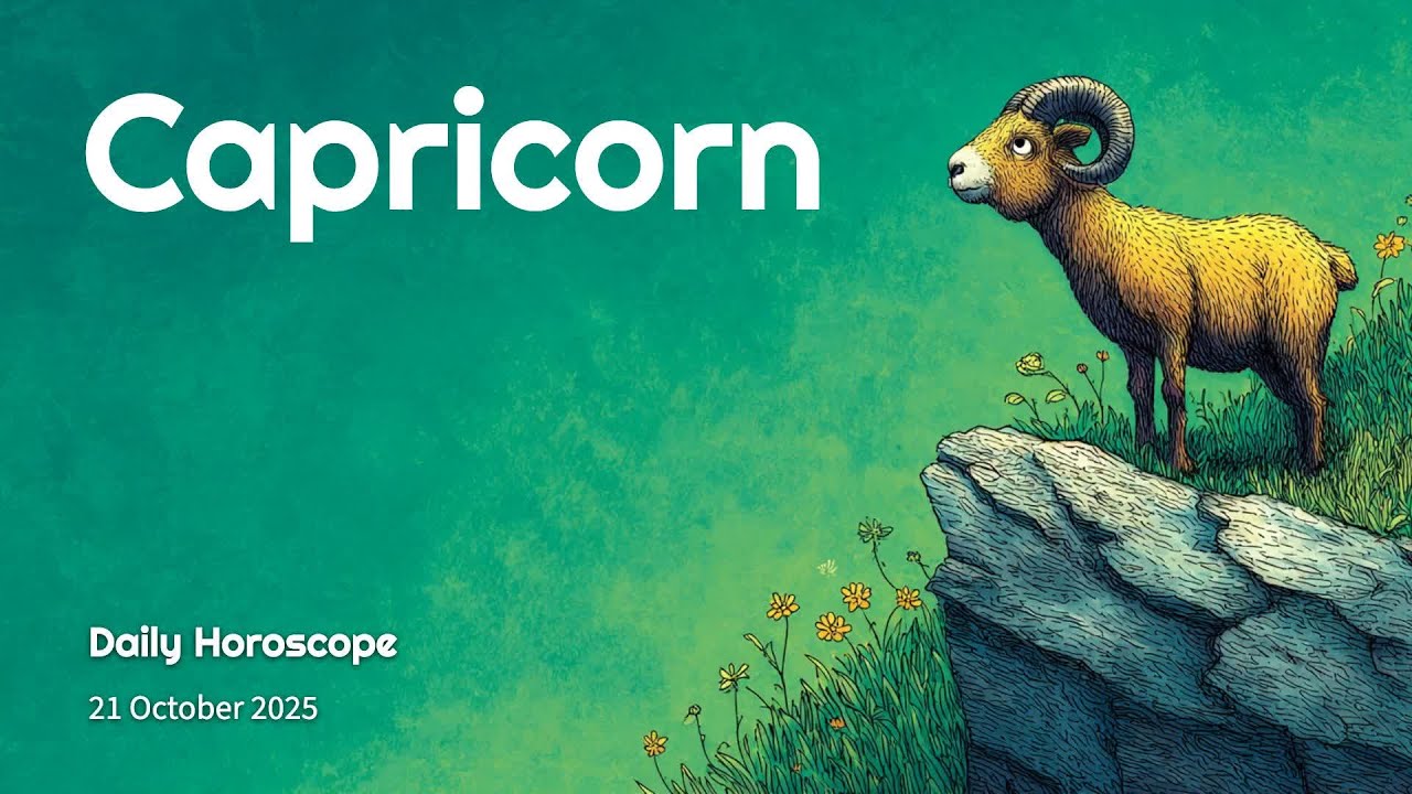 Capricorn Daily Horoscope &ndash; 21 October 2025