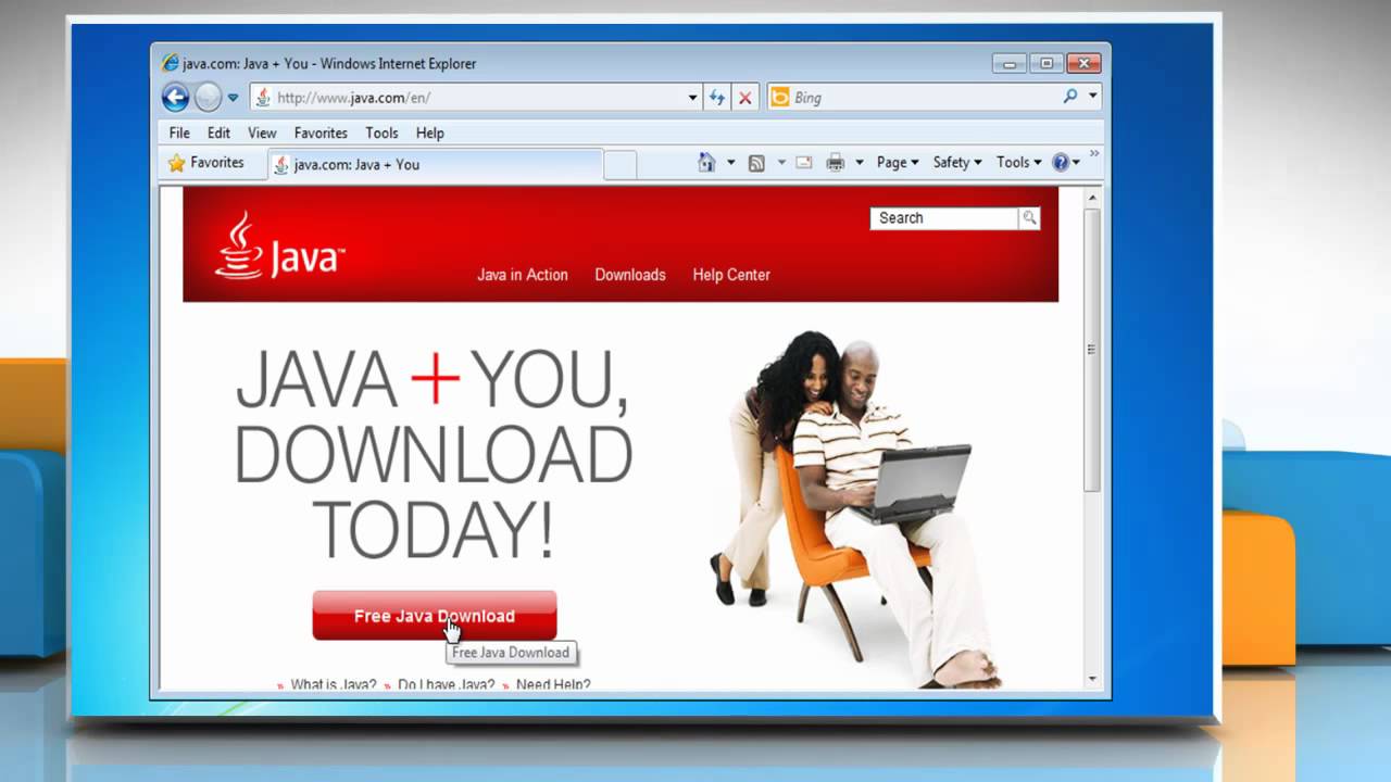 Internet Explorer&reg; 8: Install Java