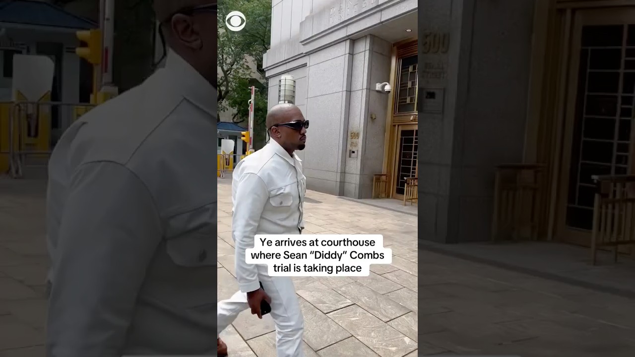 Kanye West arrives at courthouse where Sean 