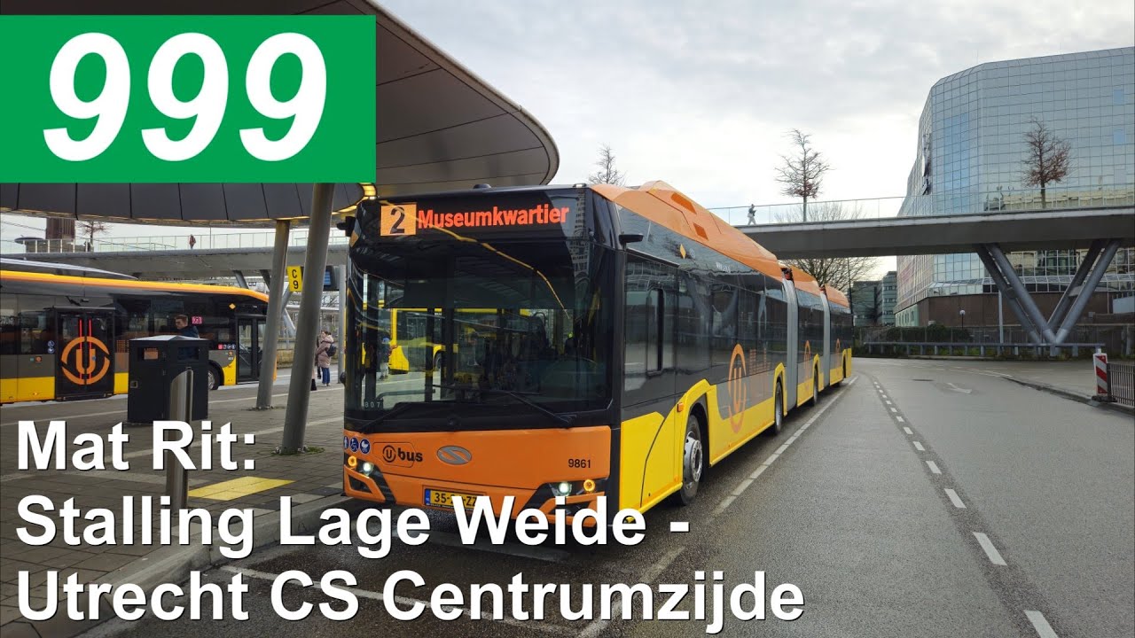 U-OV MAT rit: Stalling Lage Weide - Utrecht Centraal | Transdev Utrecht | Transdev 9861 | 2025