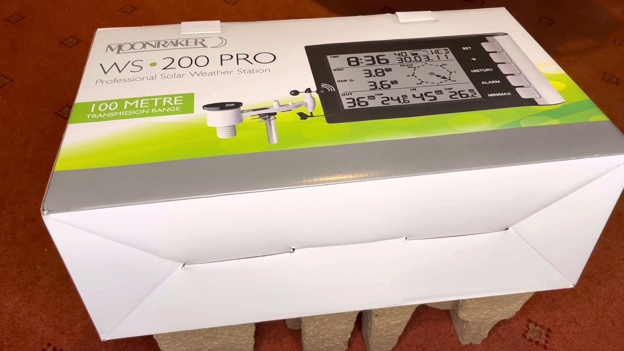 Moonraker WS200 Pro Weather station unboxing