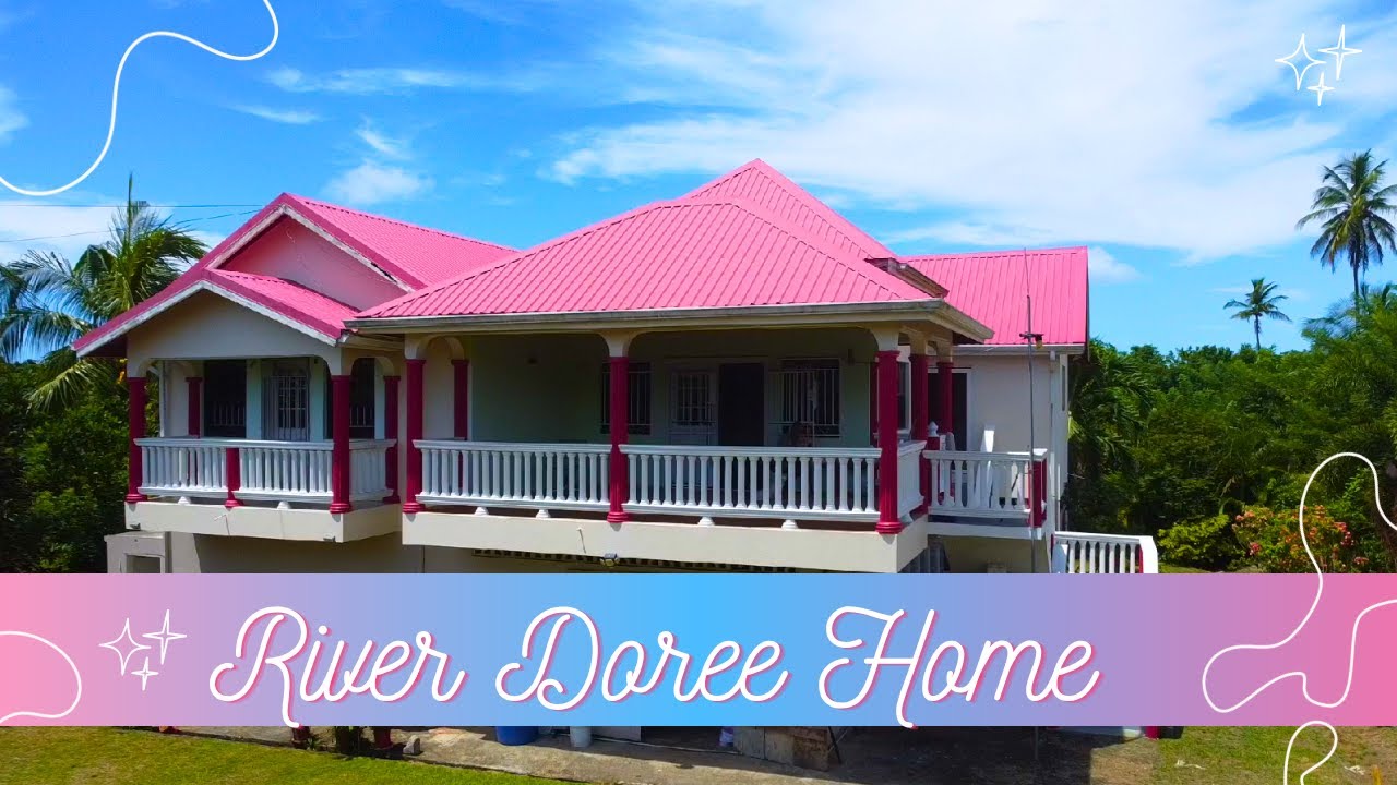 Drone Video: House for Sale in River Doree, Choiseul on the beautiful island of Saint Lucia