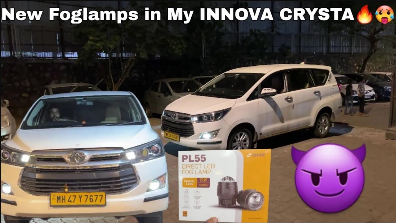 Innova Crysta Modified with New Powerful LED FogLights | VWR | #RONAKIANS