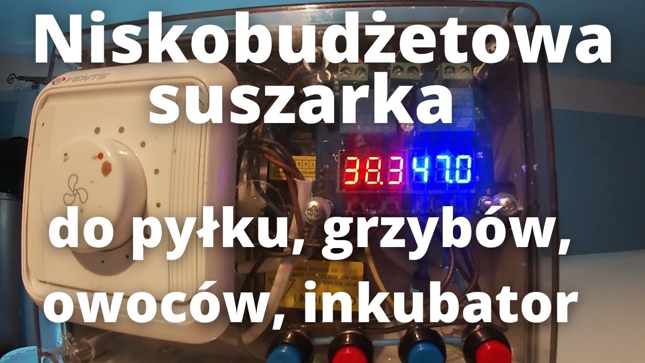 #29 Niskobudżetowa suszarka do obnóży pyłkowych, grzybów, owoców, inkubator (04.07.2021)