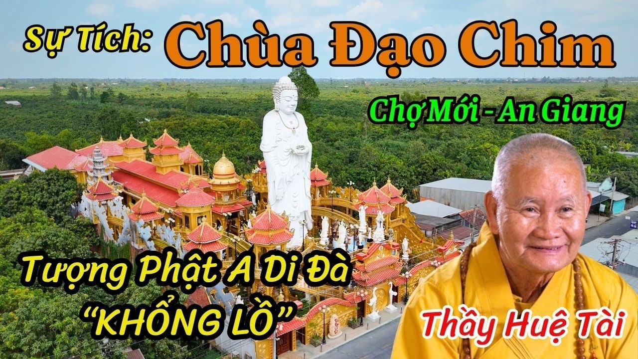 CHÙA CHIM CHỢ MỚI AN GIANG 2024 Tượng Phật A Di Đà Cao Nhất Trên Cù Lao Giêng, SaLa TV