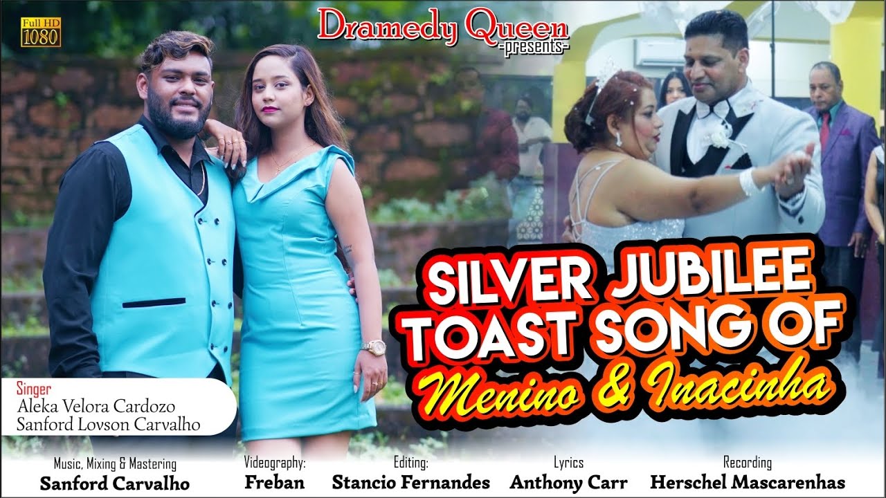 New Konkani Special Toast Song | Silver Jubilee of Menino & Inacinha | By Sanford & Aleka
