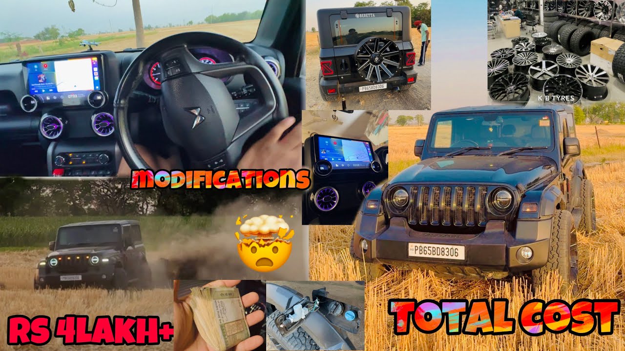 TOTAL THAR MODIFICATIONS WITH PRICES 🤯💰