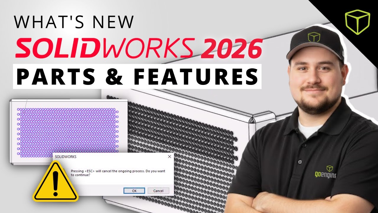 Что нового в SOLIDWORKS 2026: более интеллектуальные детали и расширенный контроль над функциями