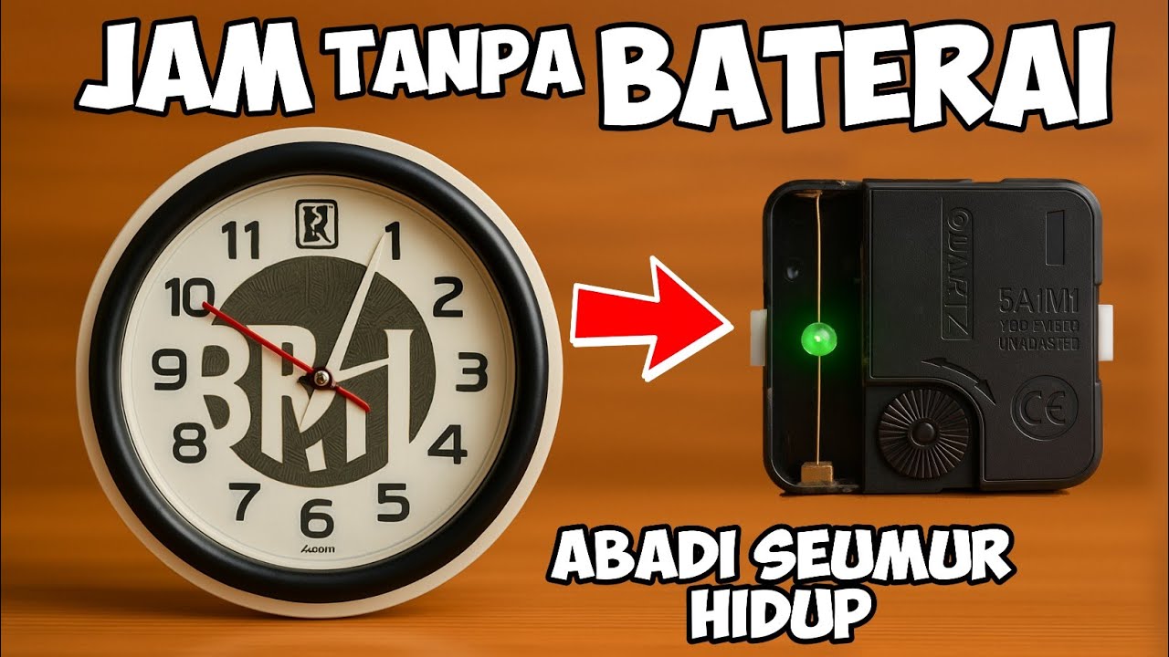 KENAPA GAK DARI DULU TAHU! 3 IDE JAM DINDING TANPA BATERAI