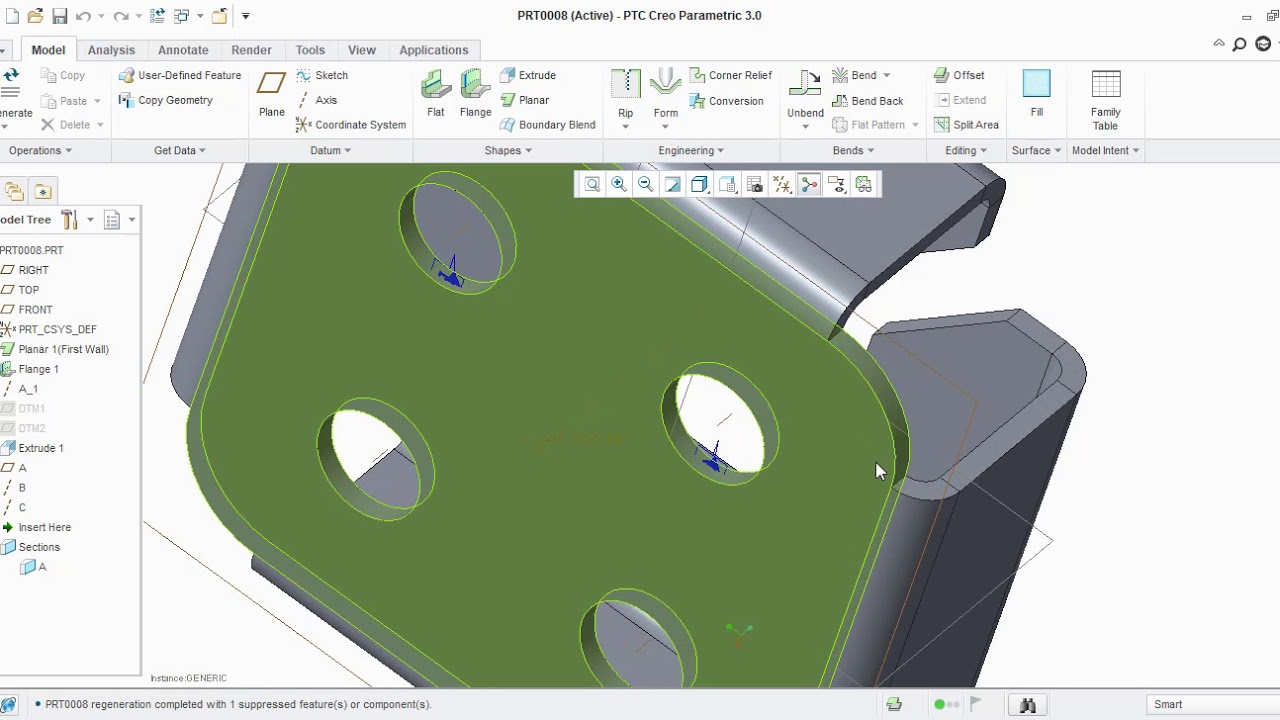 Position Tolerance & Datum Creation In Creo Drafting