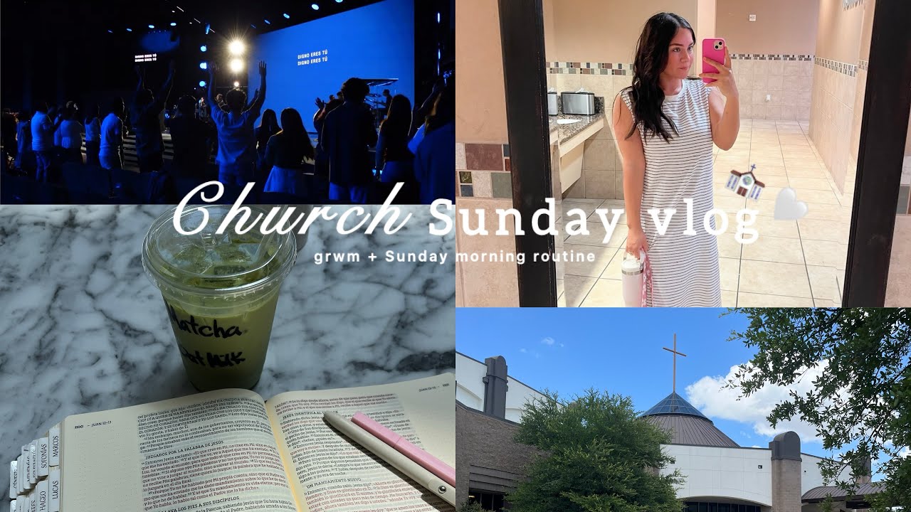SUNDAY VLOG: Christian girl diaries, grwm for church, realistic morning routine❣️🕊️