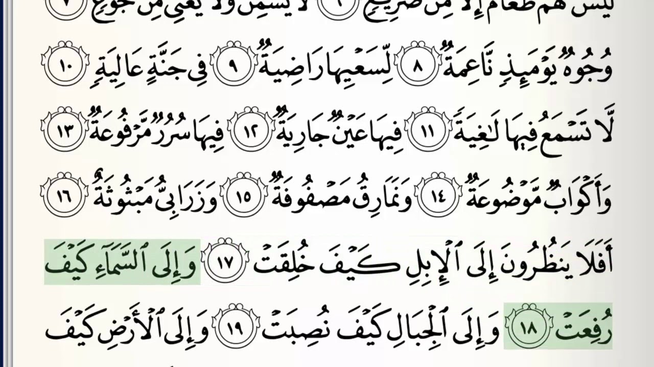 Surah - 88 - Al-Ghashiyah - Accurate Tajweed recitation of Quran - Mahmoud Khaleel Al-Hussary