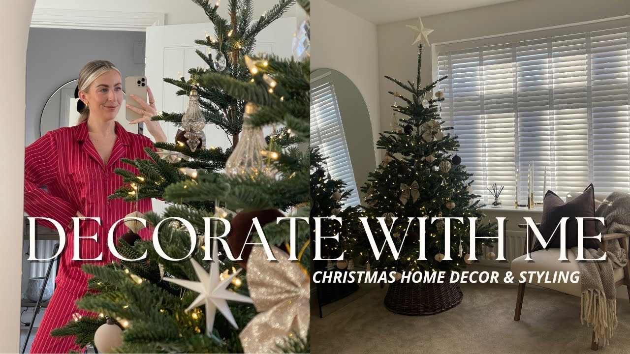 DECORATE WITH ME FOR CHRISTMAS 2023| PUTTING UP THE TREE & FESTIVE DECOR IDEAS| Katie Peake