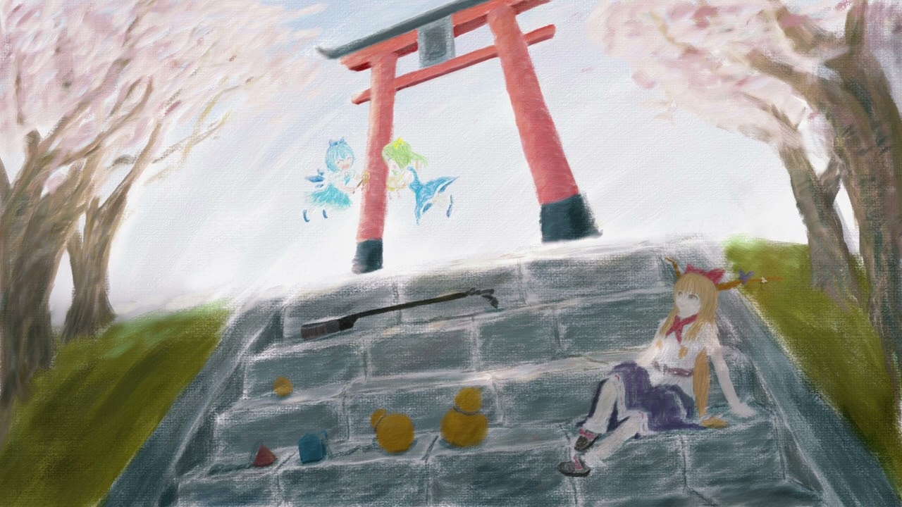 Saigetsu/Broken Moon ～Cherry Blossom Viewing～ (Guitar,Shamisen,Base Overdub) - Touhou Suimusou