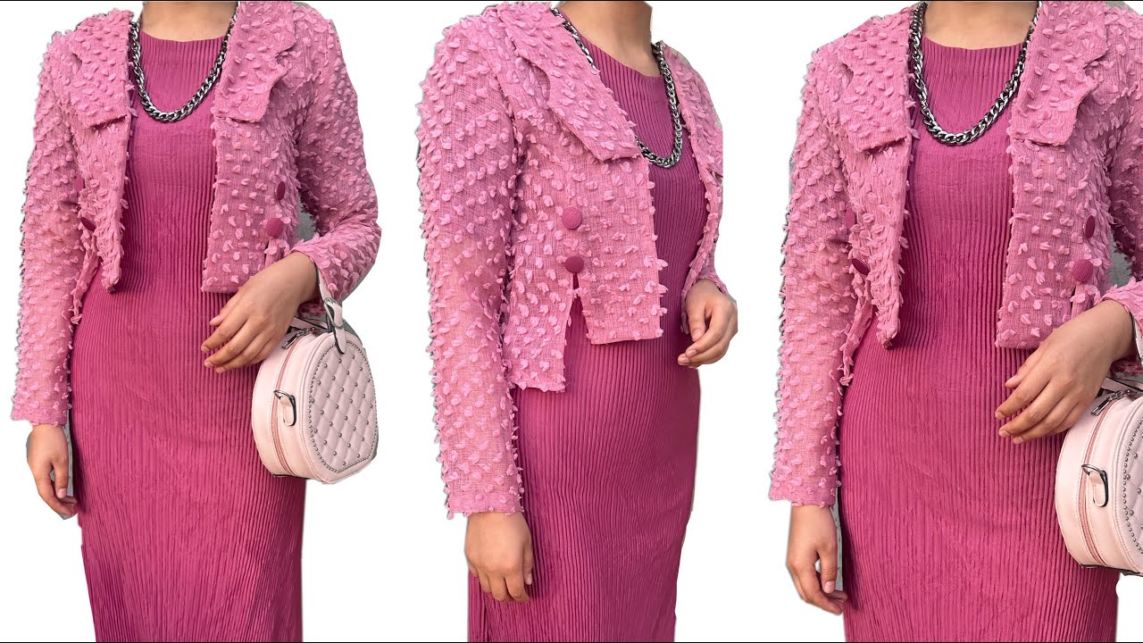 HOW TO SEW MAXI DRESS WITH TOP COLLAR/ DIY PLEATED FABRIC/DIY DRESS CUTTING & STITCHING