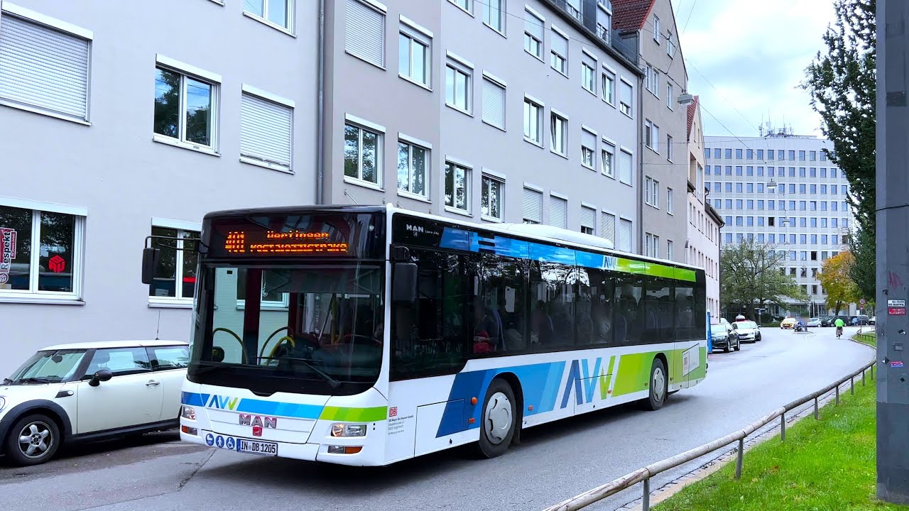 #40 MAN A20 Lions City Ü NÜ323 |Voith Kickdown -Loud Turbo Sound |Bus Augsburg AVV Li. 305 -DB REGIO