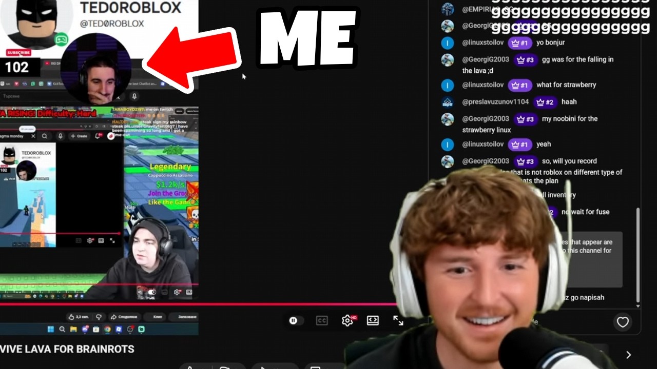 CAYLUS AND STEAK WATCHED MY FIRST ROBLOX STREAM