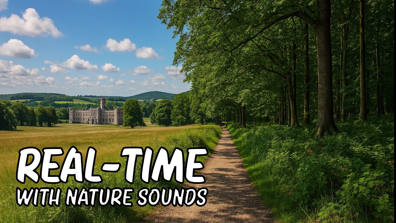 Walk 205 Pt 2 | Ashridge Estate Boundary Path | Real Time & Nature Sounds #walkingtour #pov