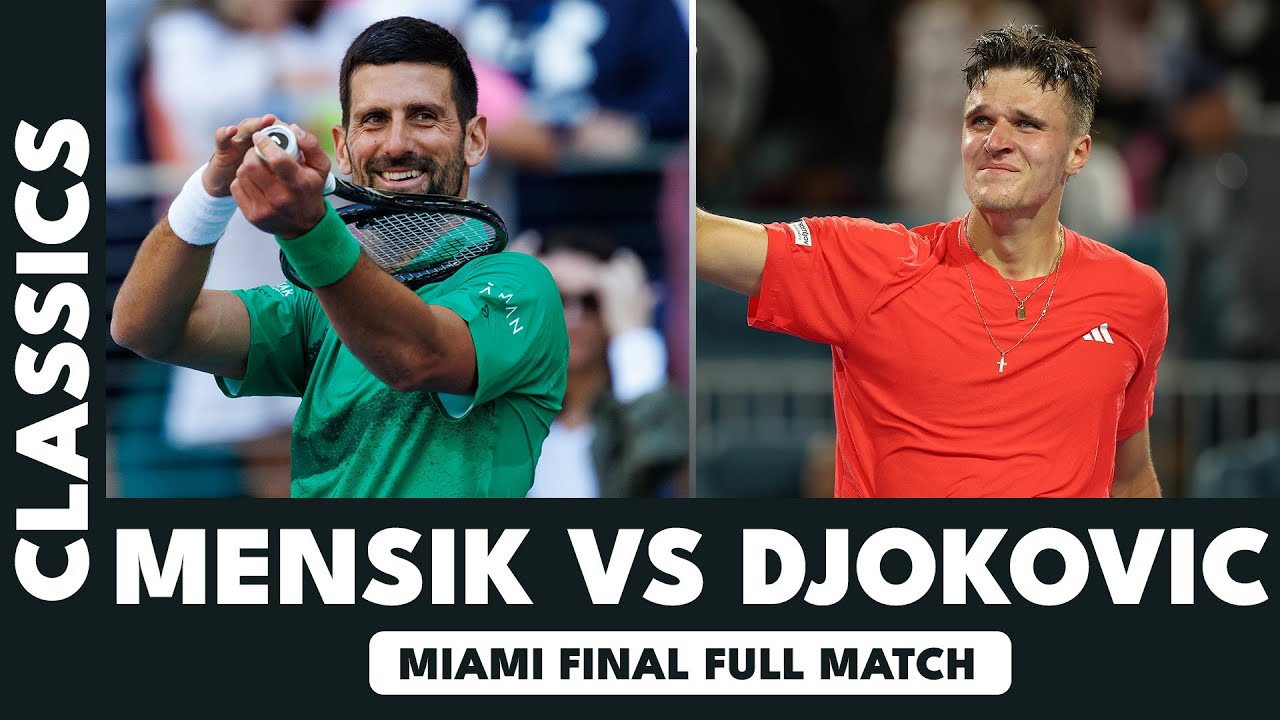 19-Year-Old Jakub Mensik vs Novak Djokovic FULL MATCH | Miami 2025 Final 🏆