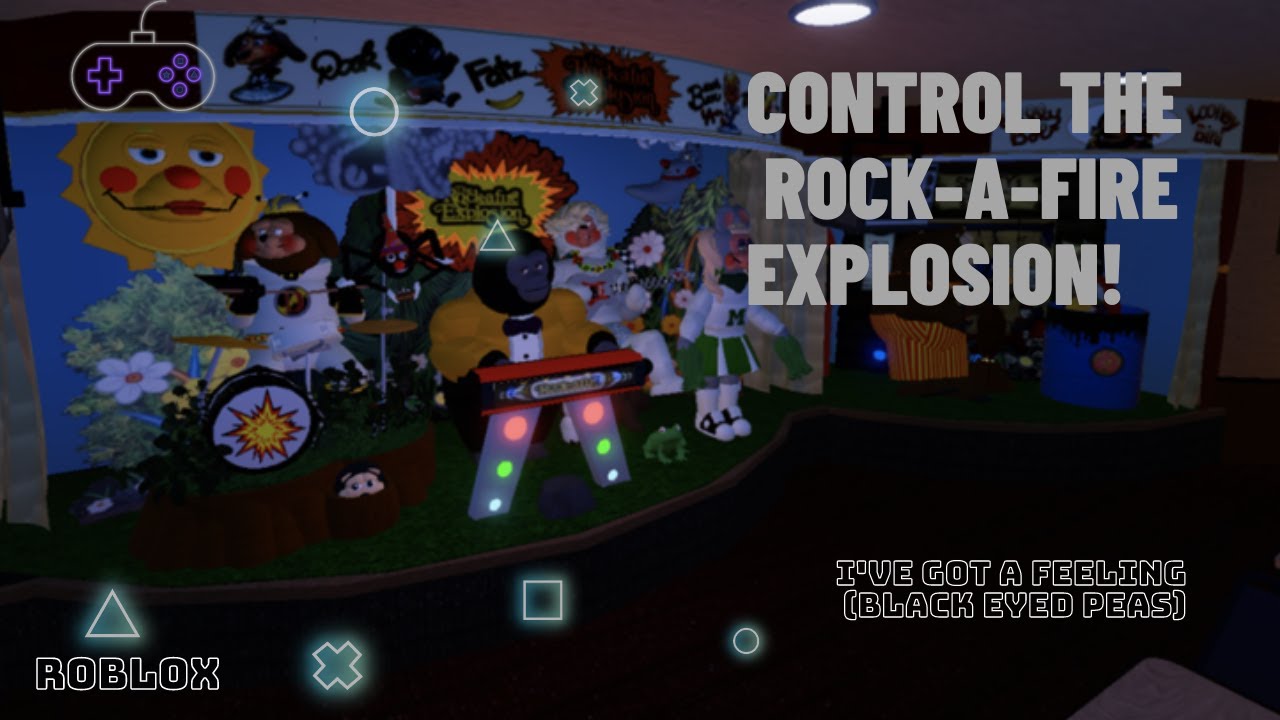 ROBLOX Control the Rock a fire Explosion  I've Got a Feeling intento de recreacion de video XD