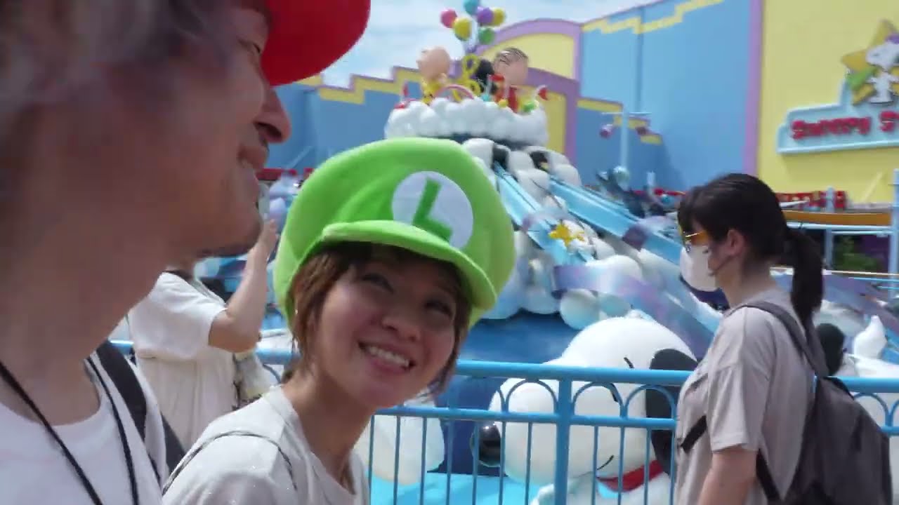 ２０２４年８月　ユニバーサルスタジオジャパン１日目。マリオワールドはどう？マリオの帽子♪
