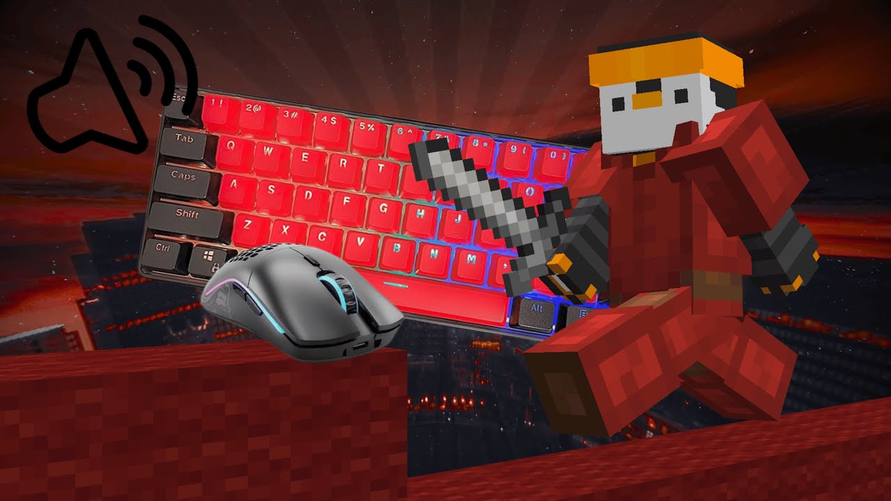 Smooth Keyboard + Mouse ASMR Hypixel Bedwars