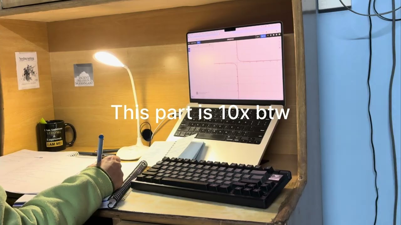 a productive day | study vlog + desk upgrade