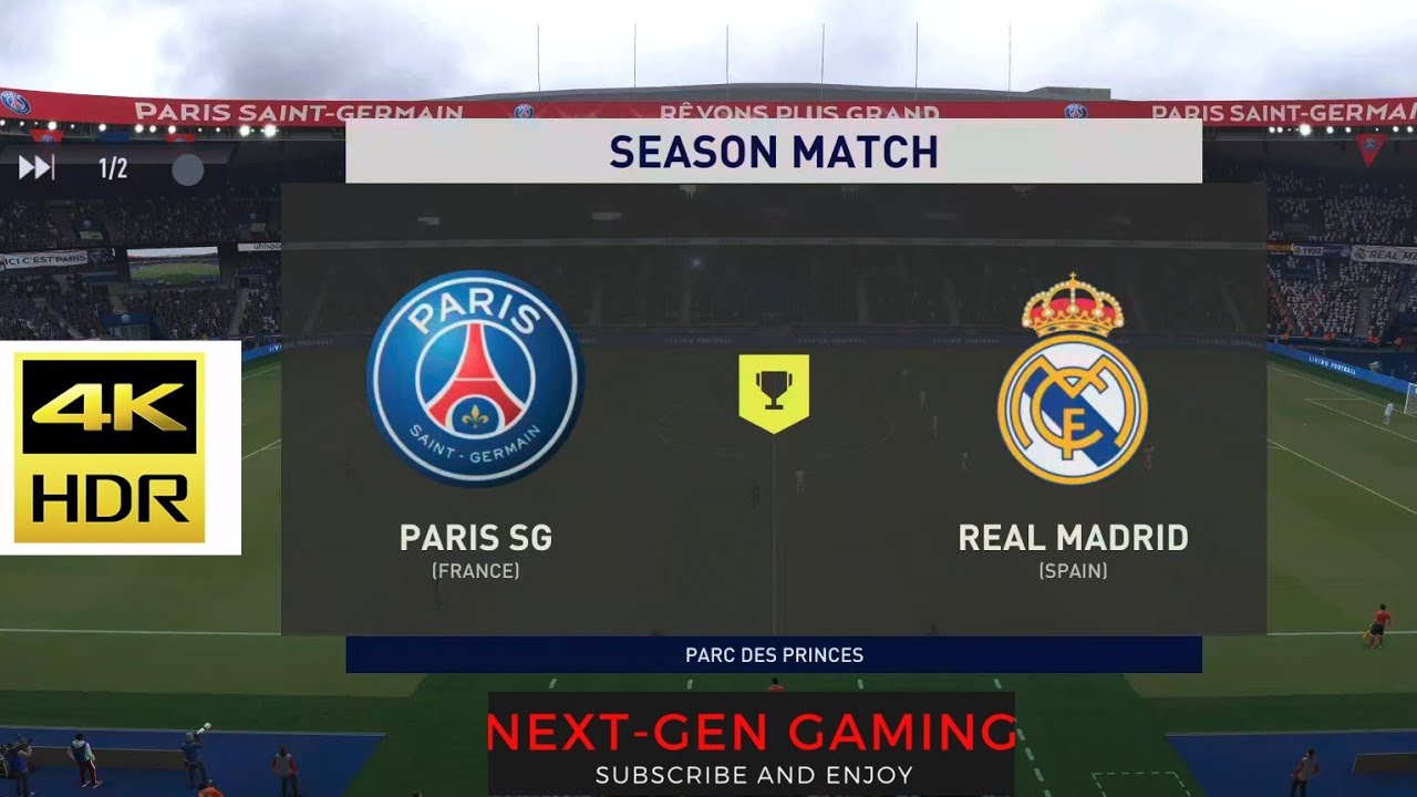 FIFA 21 PS5 - PSG vs Real Madrid full match | online seasons