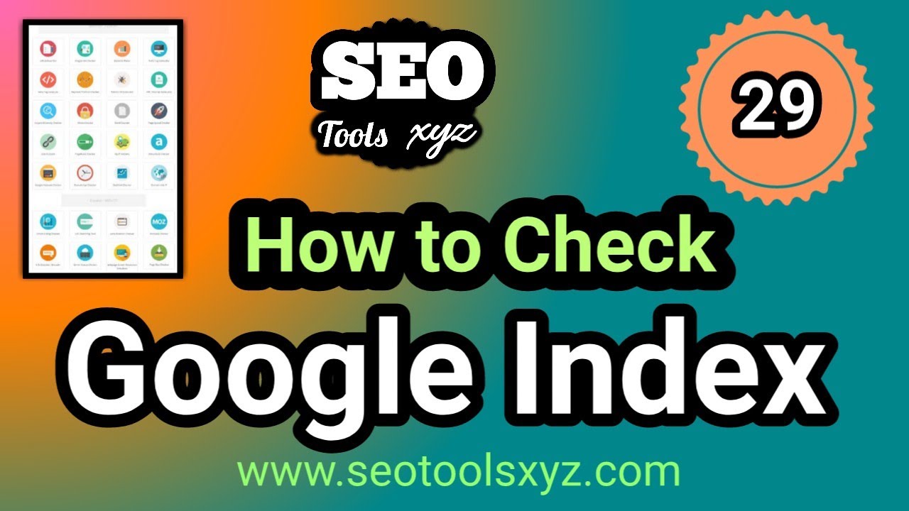 How to Check Google Index |  SEO Tools XYZ