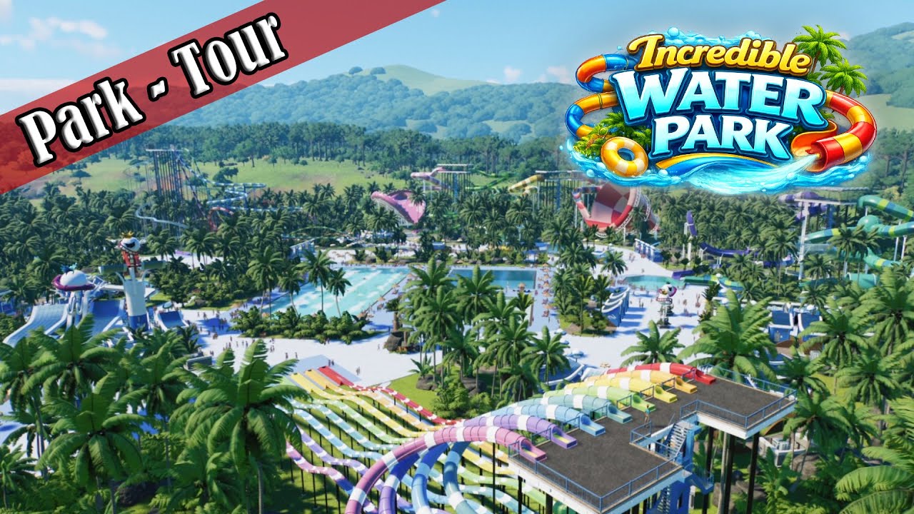 Incredible Water Park!🌊 New Oceans - Planet Coaster 2 (made by TokisakiOwen) [Park-Tour]