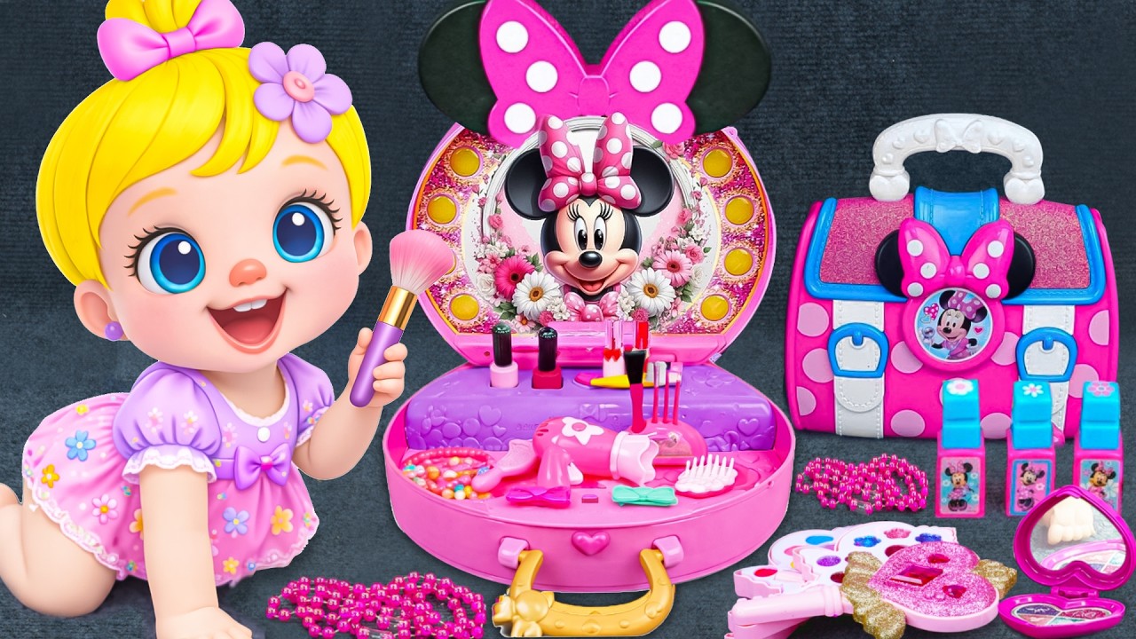 60 Minutes Satisfying with Unboxing Cute Minnie Pink Makeup Toys | Anna Toys Unboxing