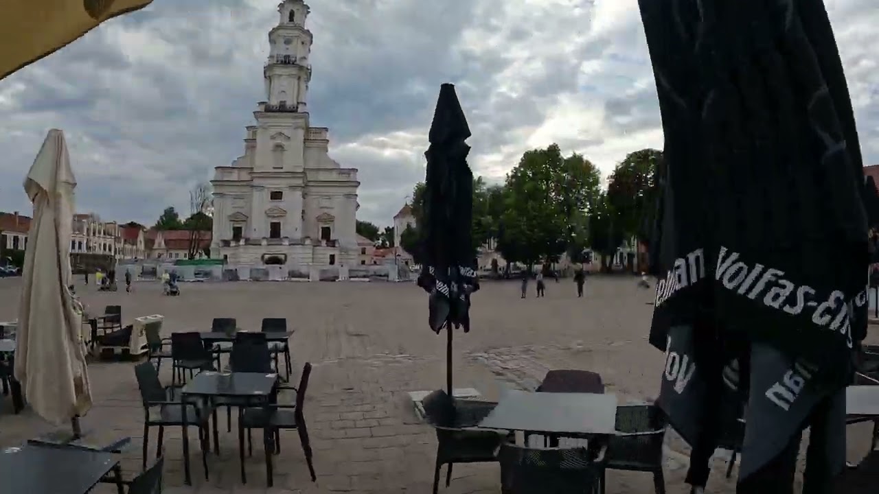 Center of Kaunas, Lithuania Old Town (Tourist Area)
