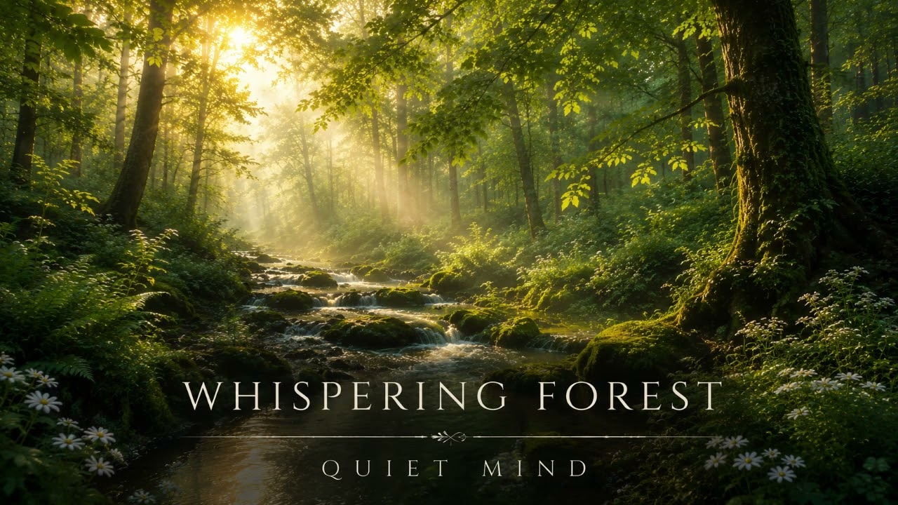 Quiet Mind- Whispering Forest 🌿 Cinematic Nature Ambient | Relaxing Music for Focus & Inner Peace