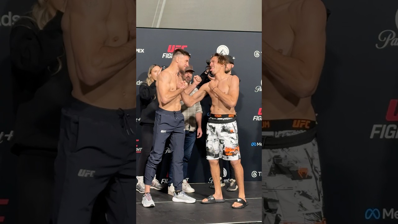 Битва взглядов Николая Веретенникова и Нико Прайса перед боем на UFC Fight Night