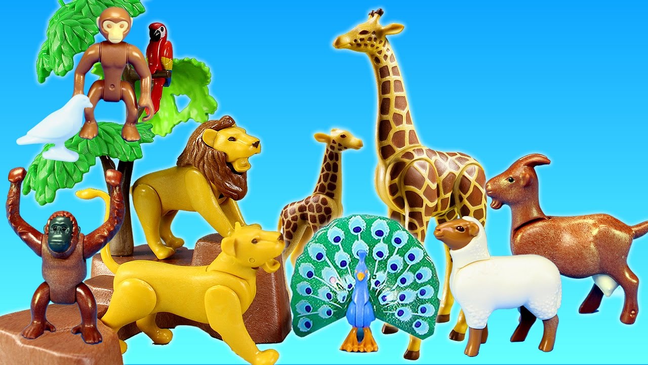 Playmobil City Life Toy Wild Animals Large Zoo Building Sets Videos For Kids