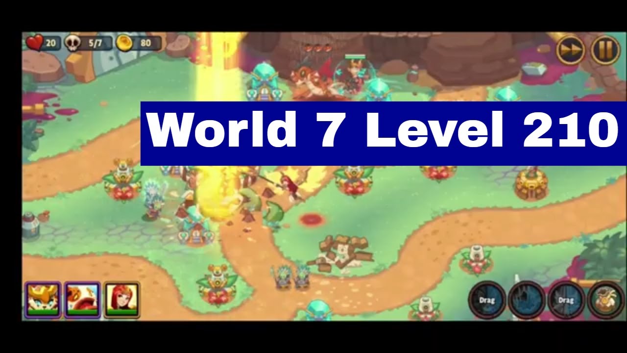 World 7 Level 210 Campaign Realm Defense TD | 3 stars