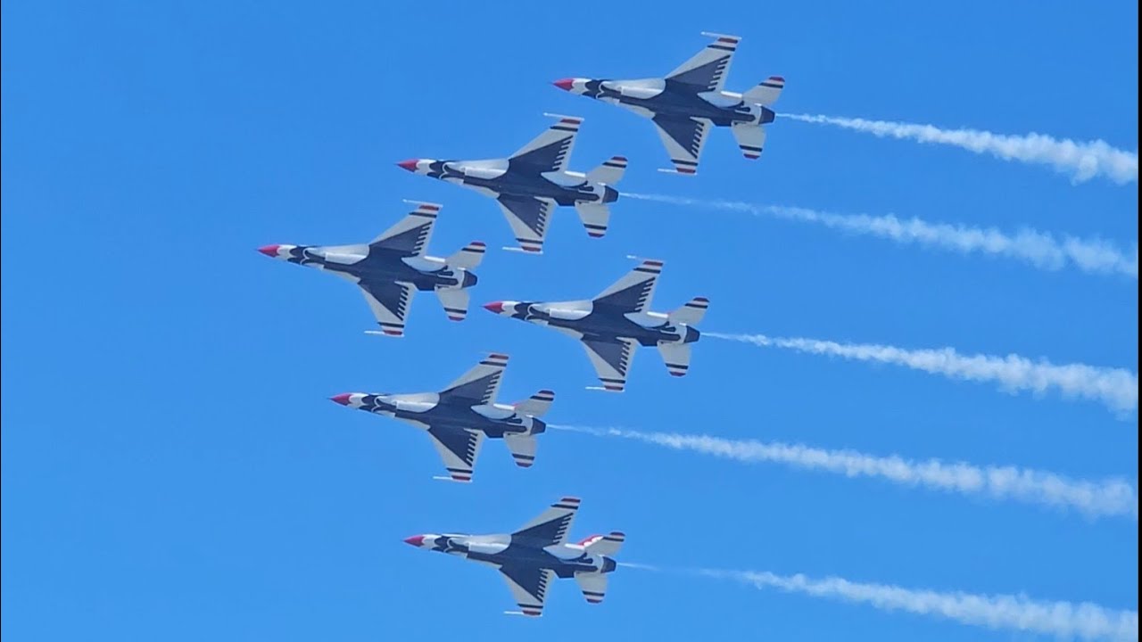 U.S. Air Force Thunderbirds demonstration Cleveland National Airshow 2025
