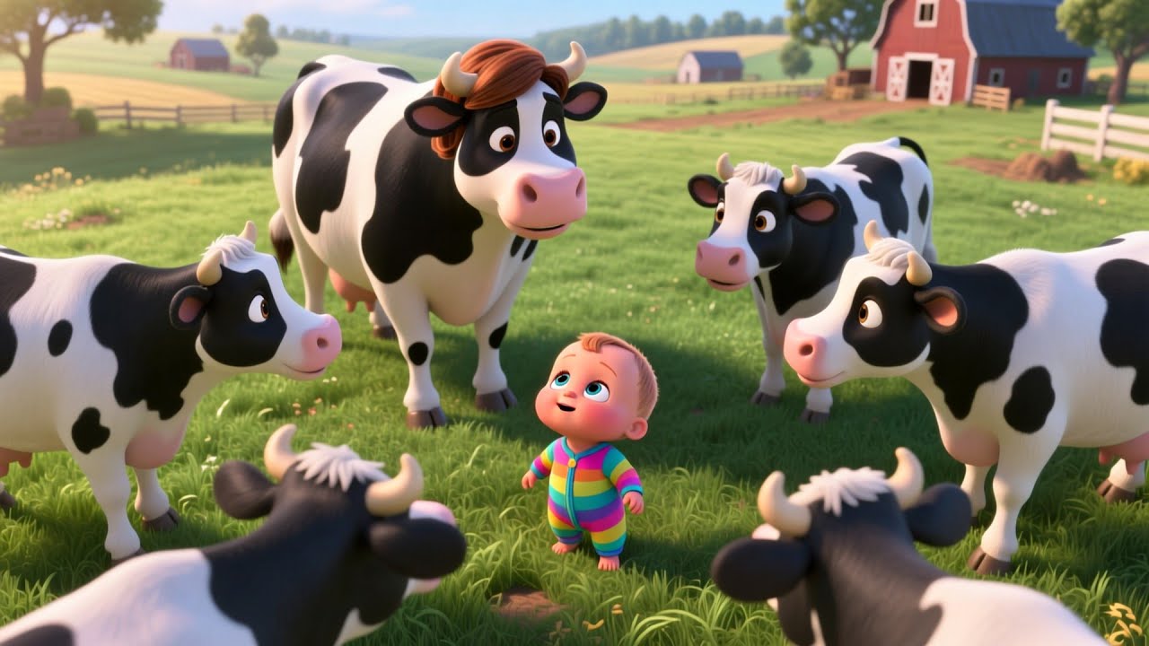 Farm Animals Counting 🐑🔢🍼 | Kids Fantasy Song | Learn Numbers with Friendly Farm Friends