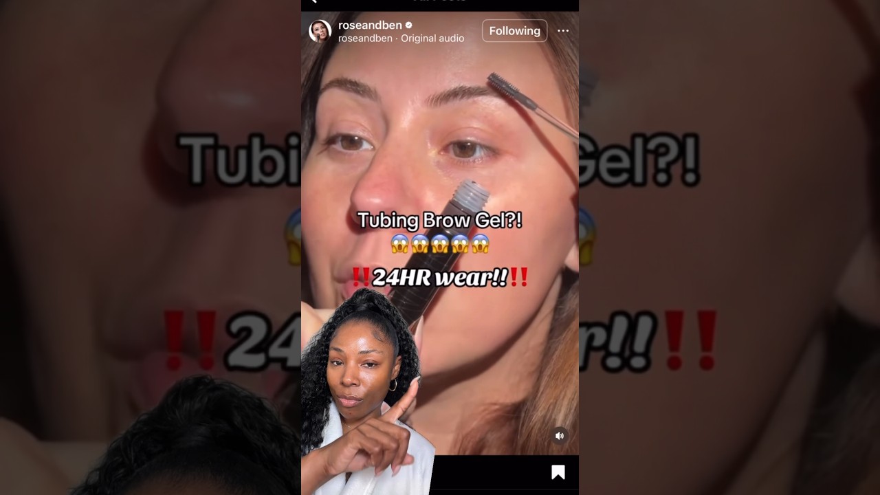 🤯 Tubing Brow Gel ⁉️ testing the NEW Milk Kush High Roll Brow Tint #eyebrows #makeup #viralmakeup