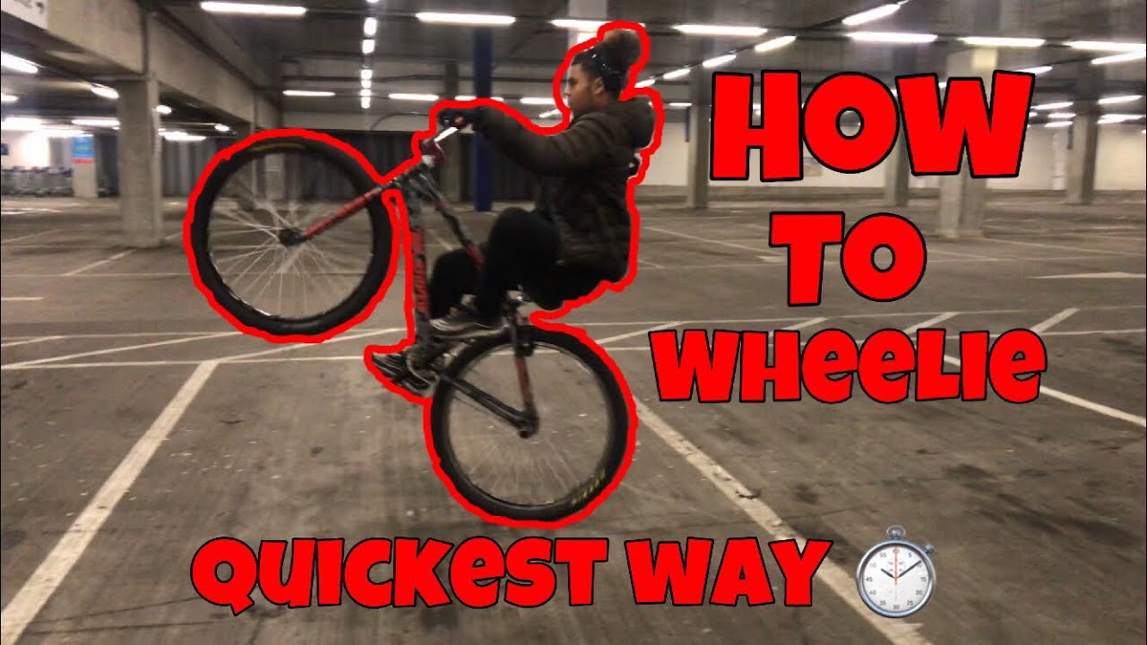 How to wheelie ANY bike in only 3 steps (quickest way)