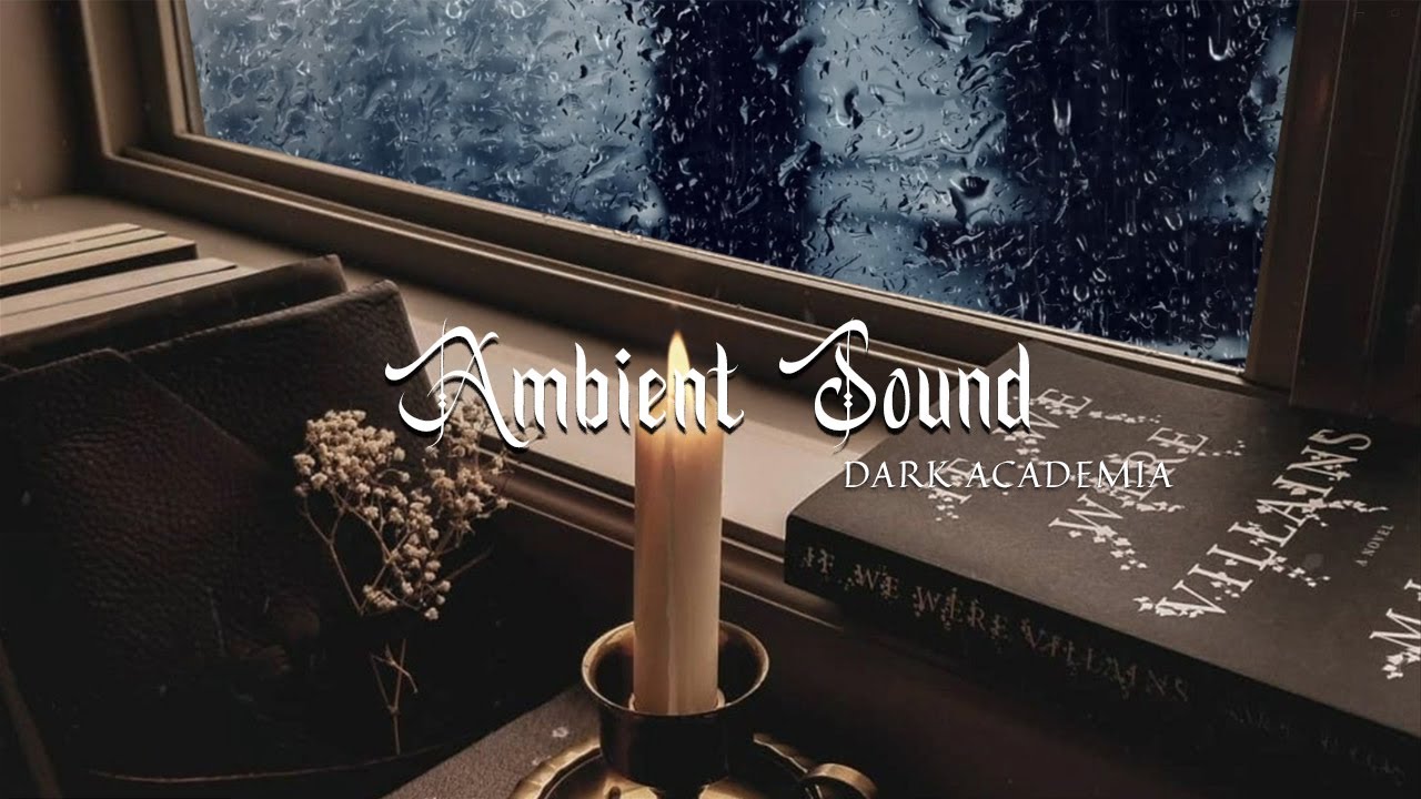 Dark Academia ASMR - studying alone at the library at midnight