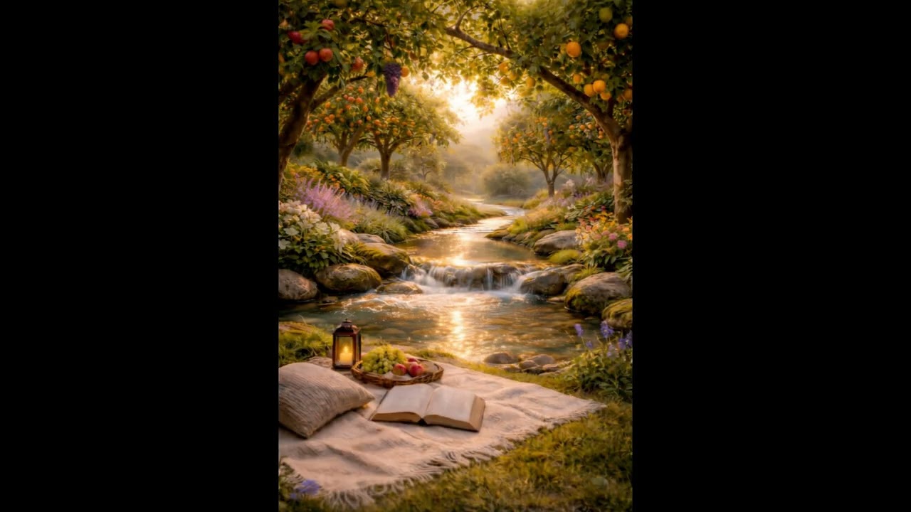 Peaceful Relaxation Ambiance with God, Water and Bird Sounds