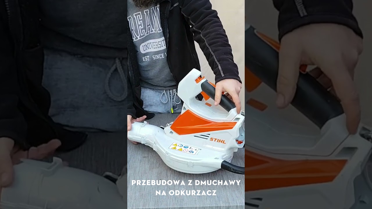 Odkurzacz ogrodowy STIHL SHA 56 - przebudowa/działanie