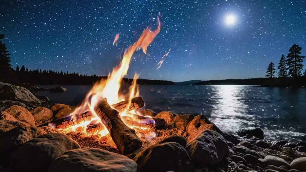 Fireplace Sounds 💤 Cozy Evening Ambience for Calm Sleep💞🔥